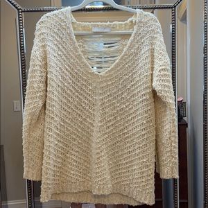 Cream knitted sweater